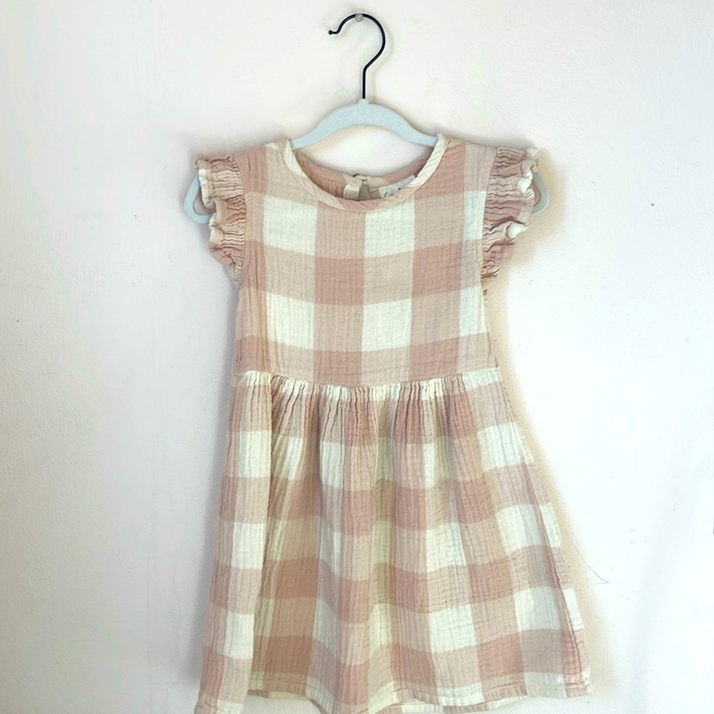 Plaid pastel cotton sundress